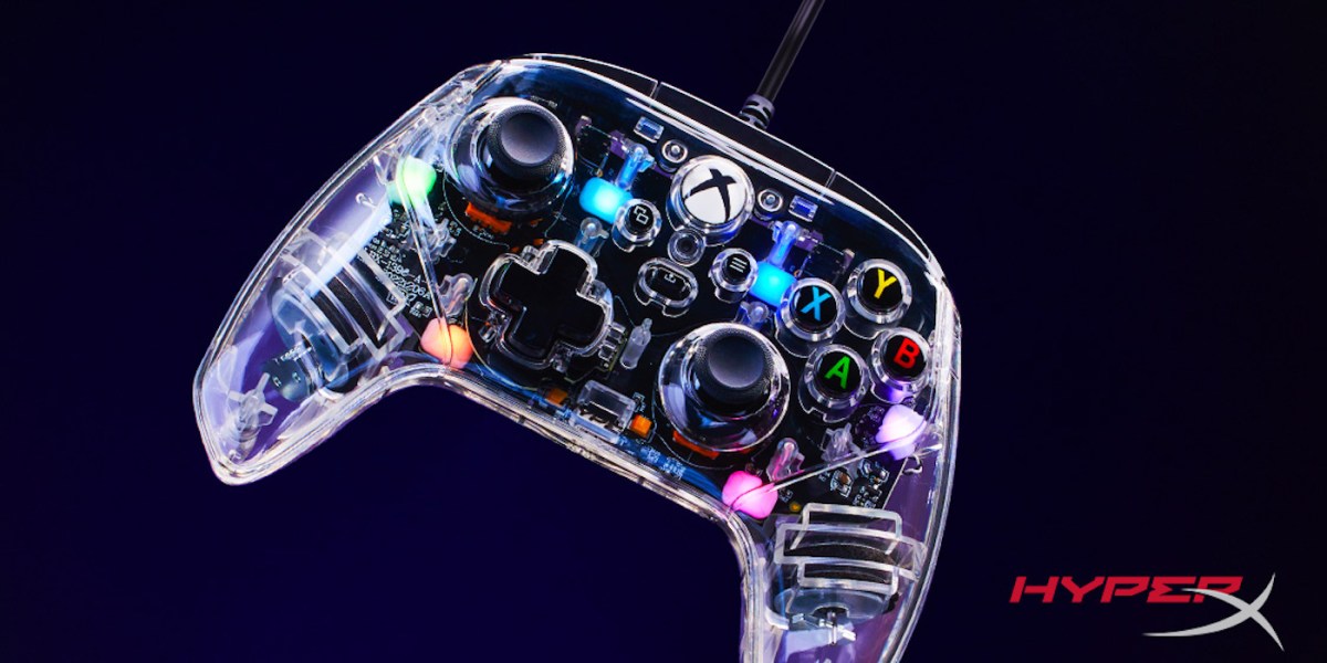 transparent Xbox controller from HyperX