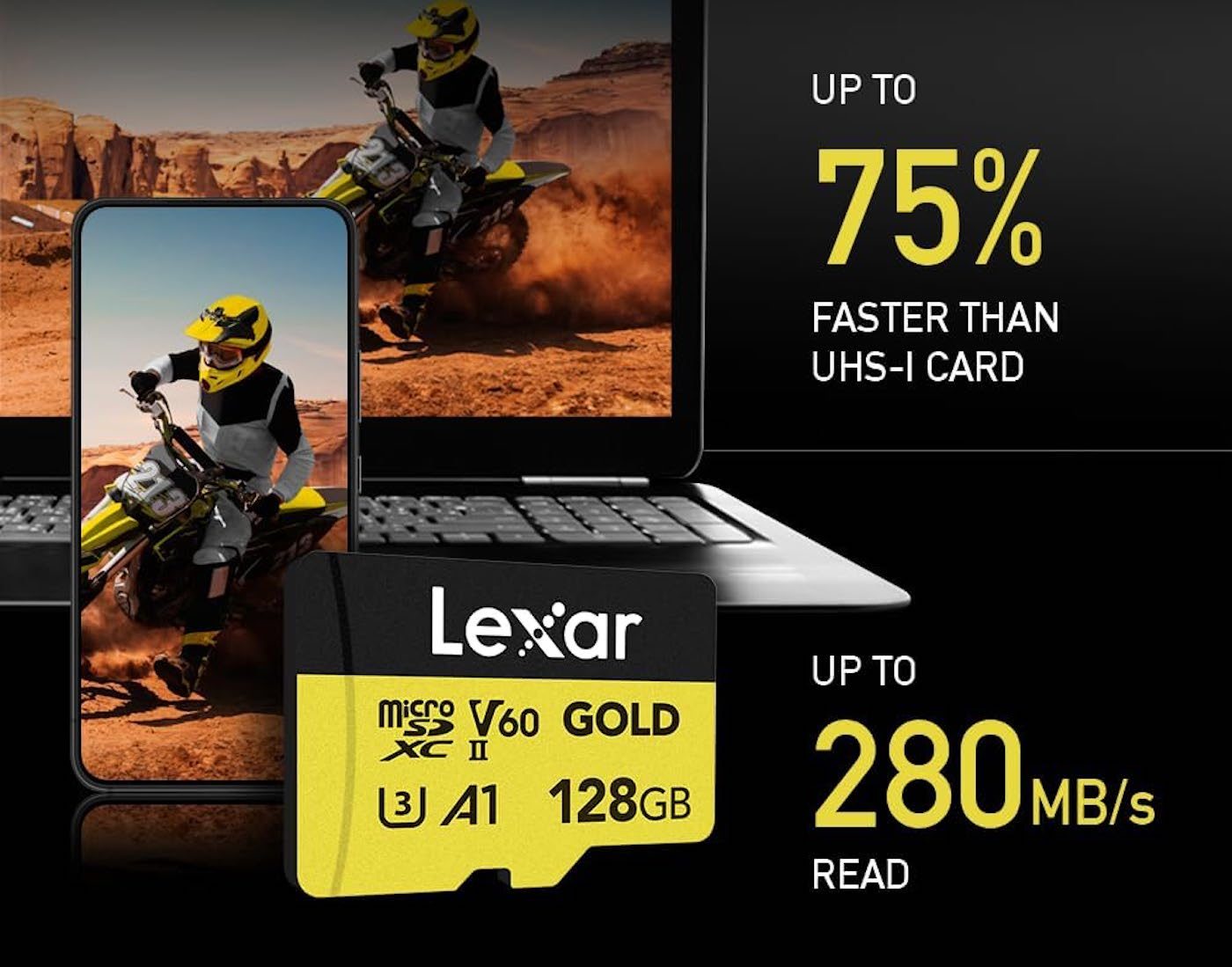 Lexar debuts new 280MB/s Professional GOLD microSDXC cards
