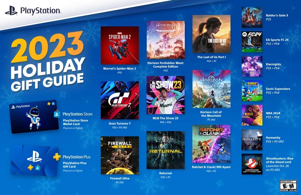 Sony unleashes official 2023 PlayStation holiday gift guide