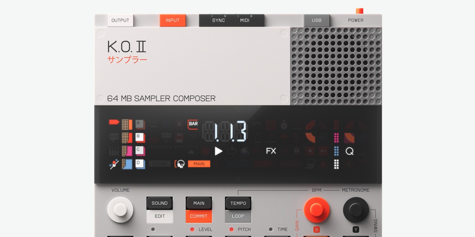 New Teenage Engineering EP–133 K.O. II sampler at $299