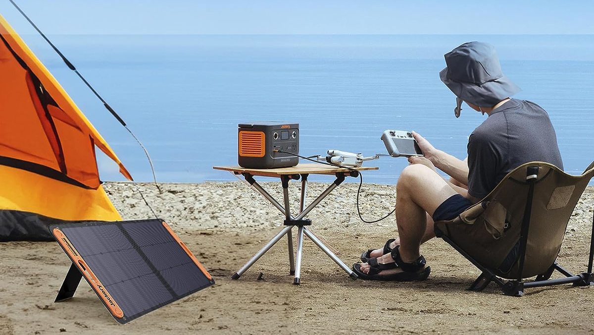 a person sitting at a beach