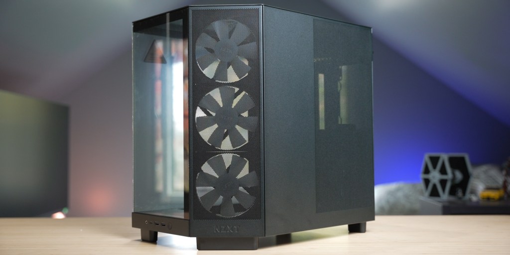 NZXT H6 Flow RGB PC Case Review review - Chic mid-tower case with two  chambers and five corners