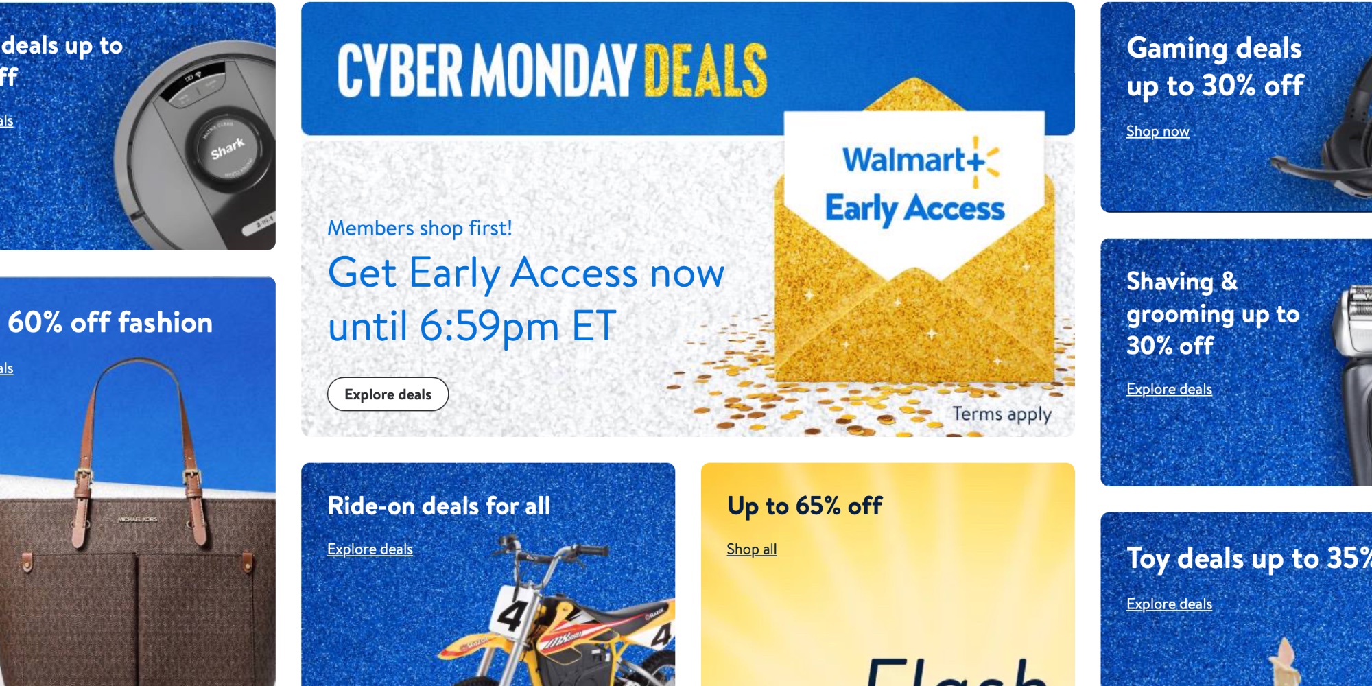 Walmart's Cyber Monday sale goes live with onlineonly doorbusters and discounts