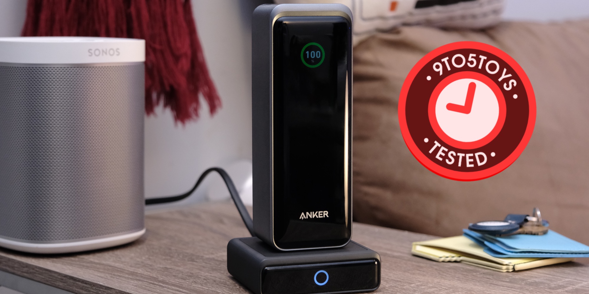 What we bought: Anker's MagSafe battery pack charges and pulls double duty  as a phone stand