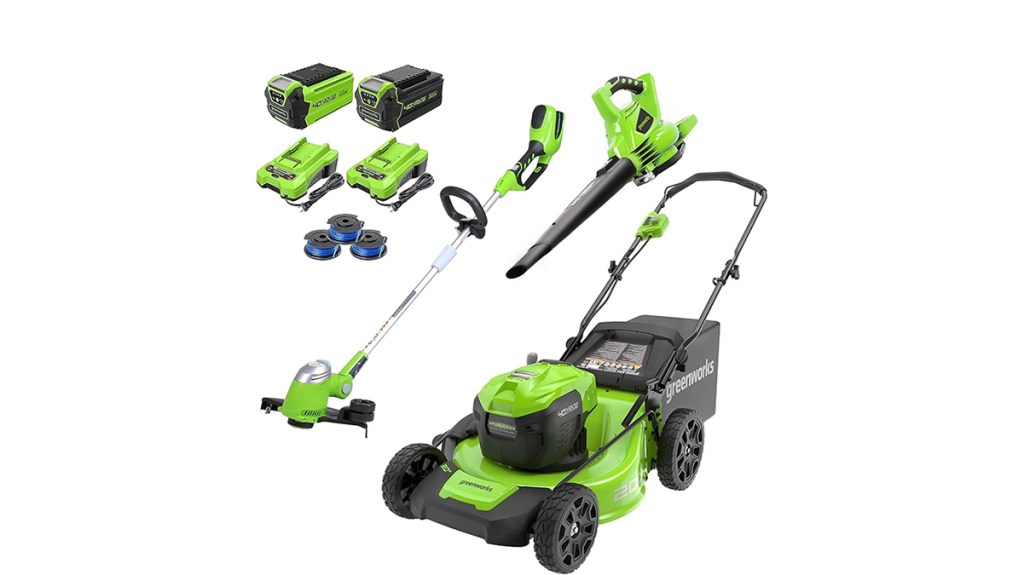 https://9to5toys.com/wp-content/uploads/sites/5/2023/12/Greenworks-40V-20-inch-mower-blower-trimmer-combo-with-2-batteries-and-3-spools-of-cutting-line.jpg?w=1024