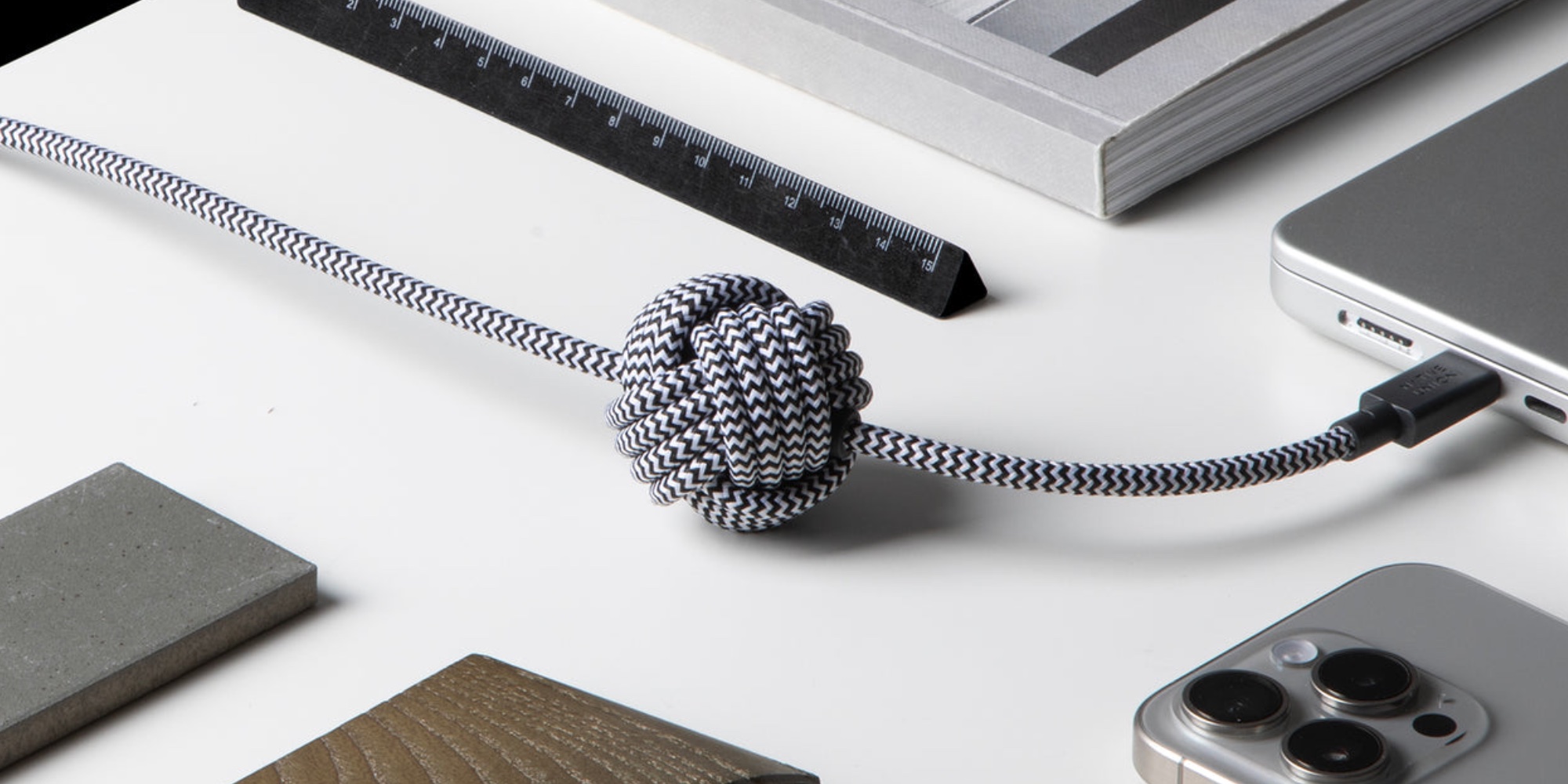 Native Union's 240W weighted Anchor USBC Cable powers your M3 MacBook