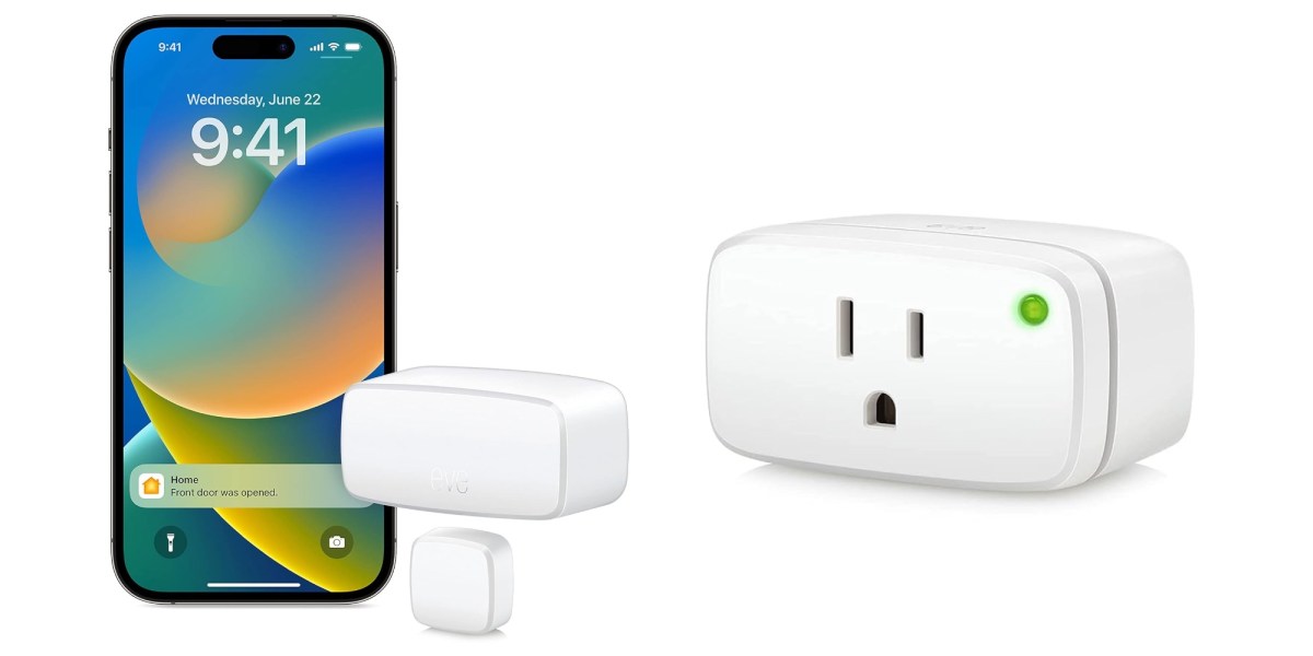 Eve's latest Energy Smart Plug and Contact Sensor sport Matter from $34  (Reg. $40+)