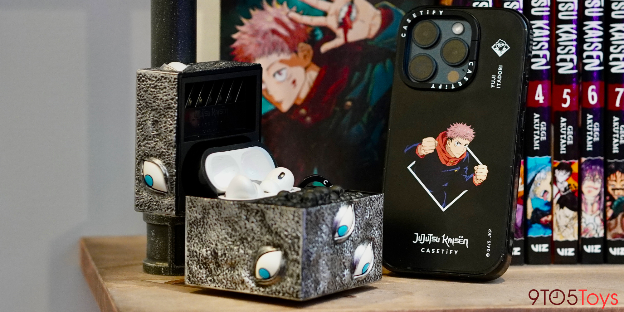 CASETiFY Jujutsu Kaisen iPhone 15 cases and AirPods Pro cover