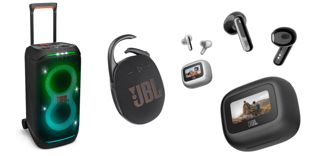 JBL CES 2024: Updated version of 'world's first' smart touchscreen earbud  charging case, speakers, more