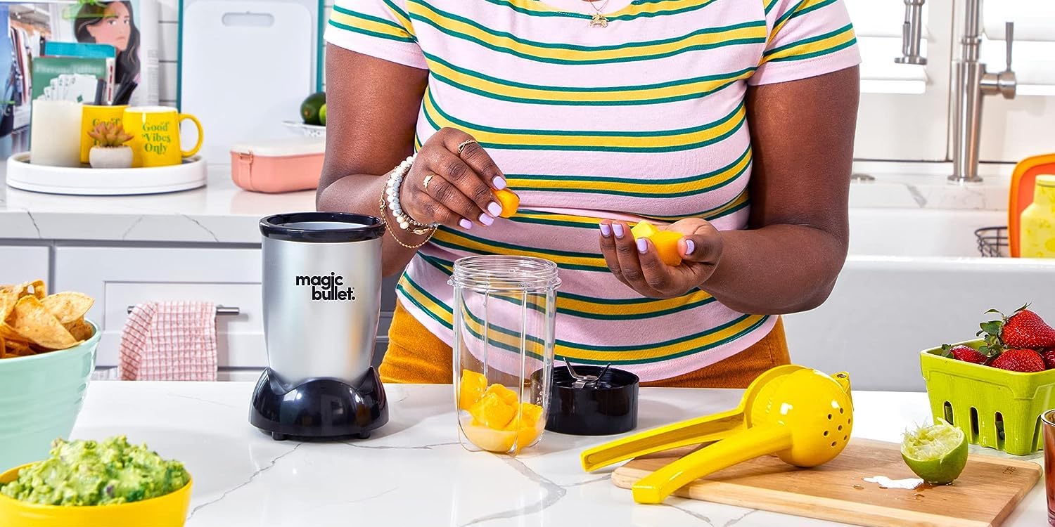Whip up some protein shakes in the 11-piece Magic Bullet blender