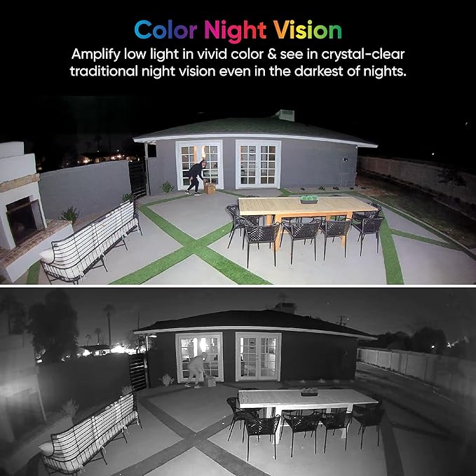 example of Wyze Floodlight Cam v2 color night vision.