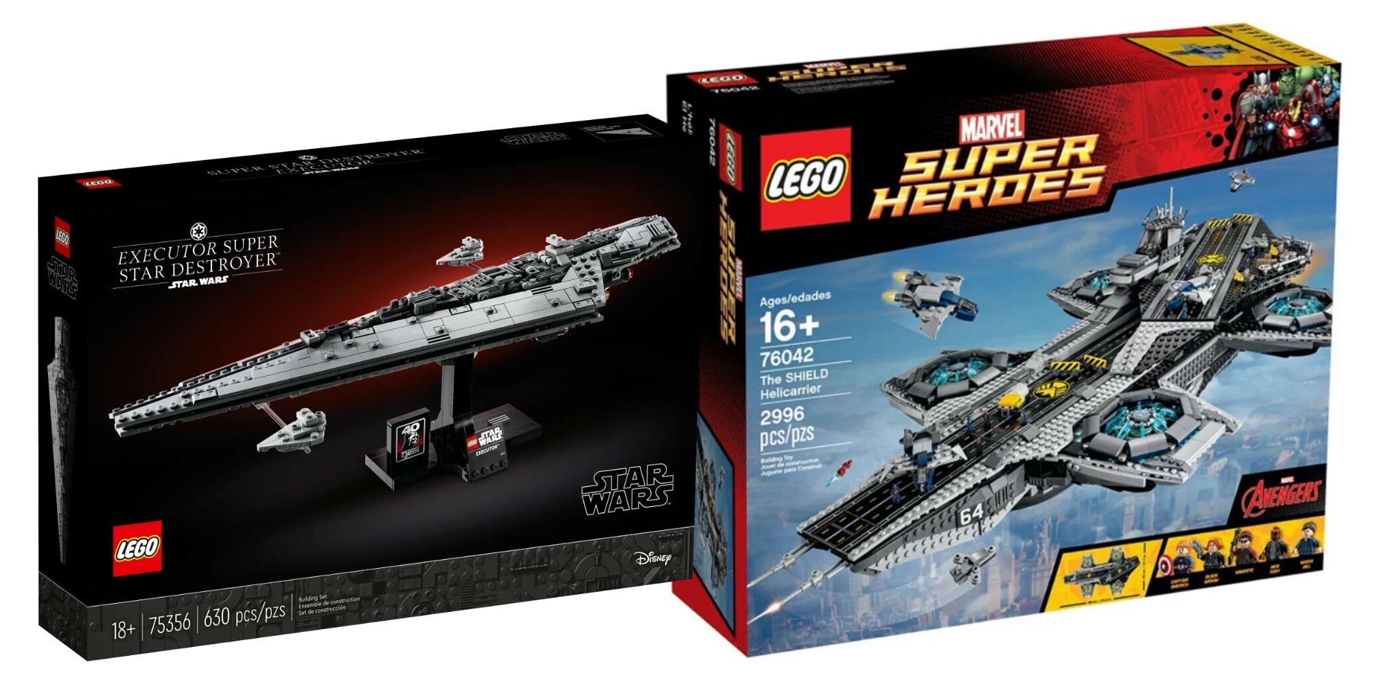 Lego marvel clearance helicarrier set