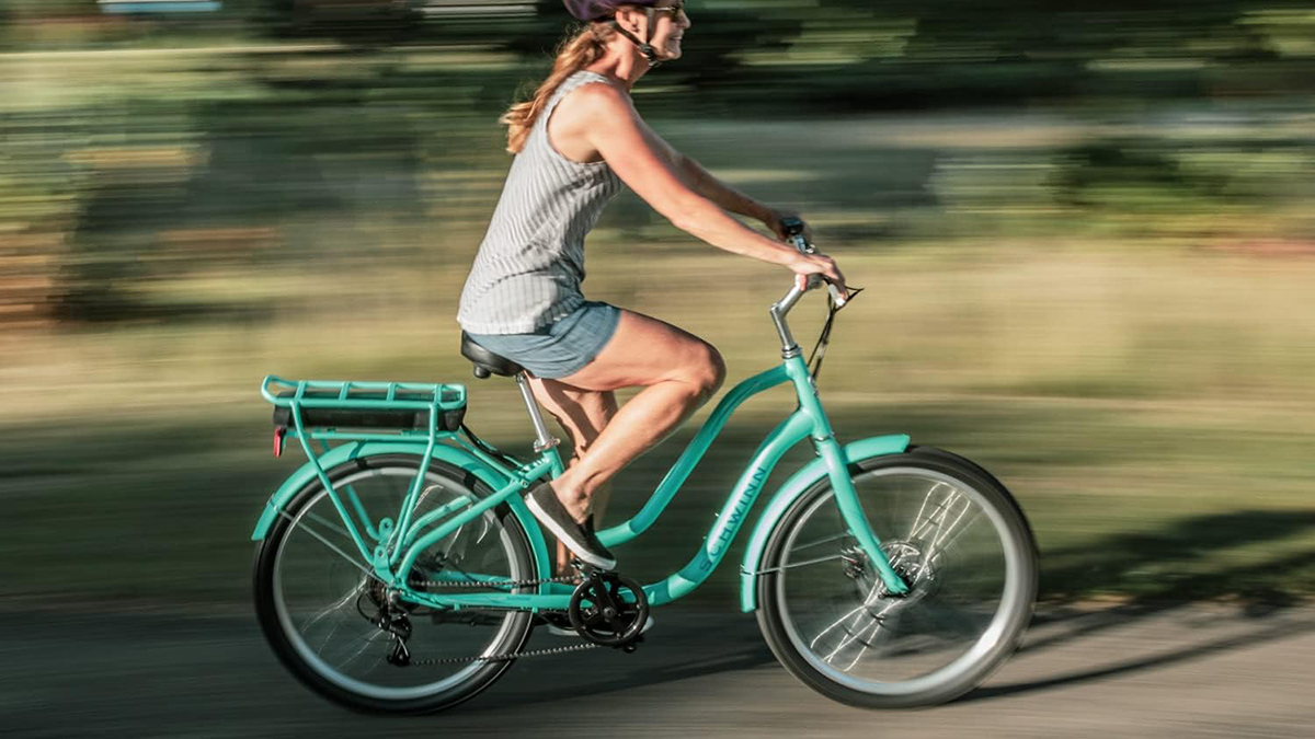 Save $179 on Schwinn’s mint green Mendocino e-bike with a 55-mile range ...