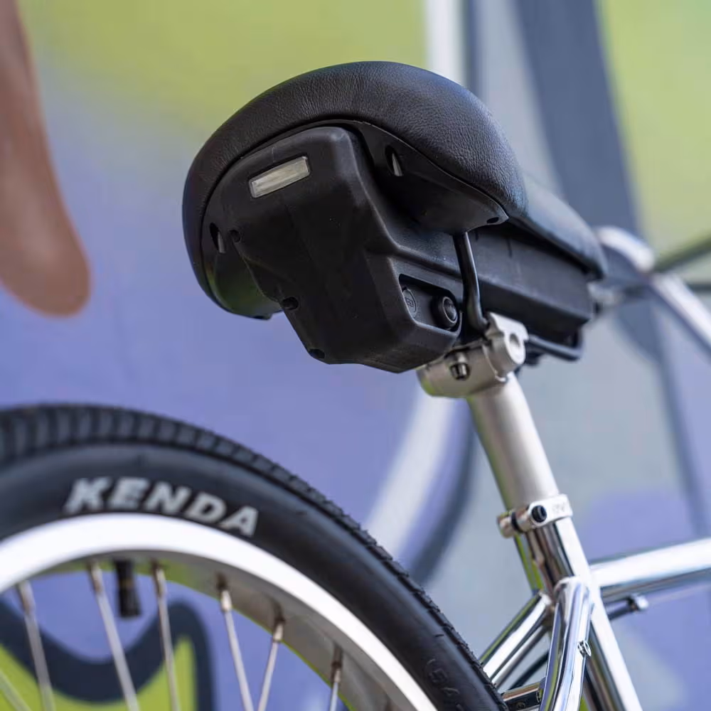 a close up of BMX electric bicycle