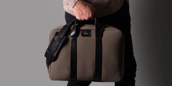Harber London laptop briefcase