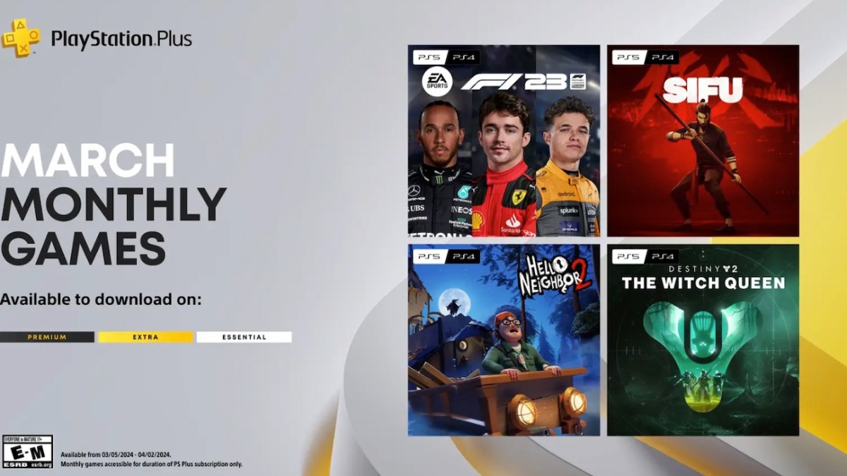 March PS Plus FREE monthly games