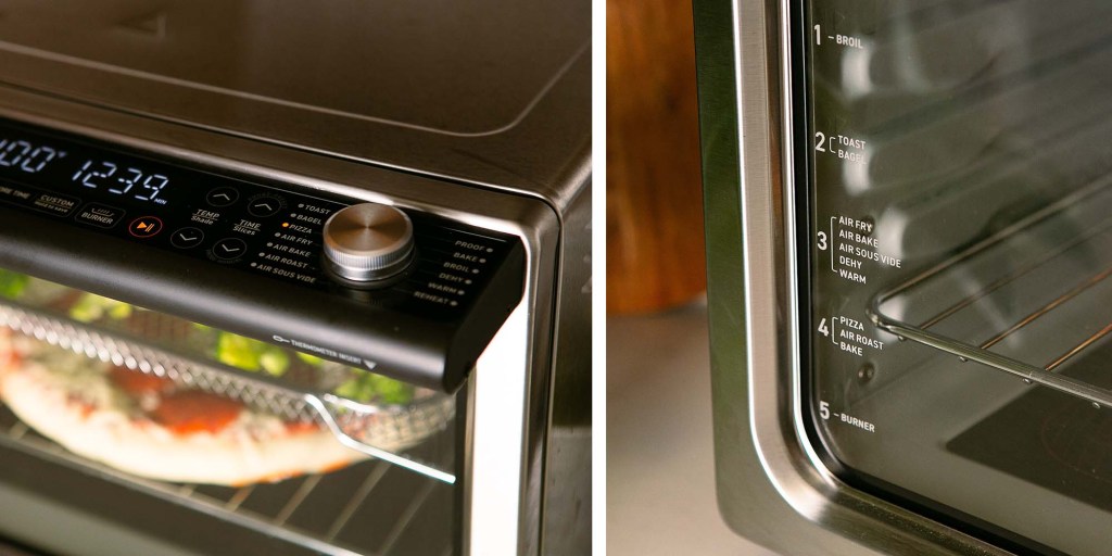 Cosori air fryer oven before and after cleaning