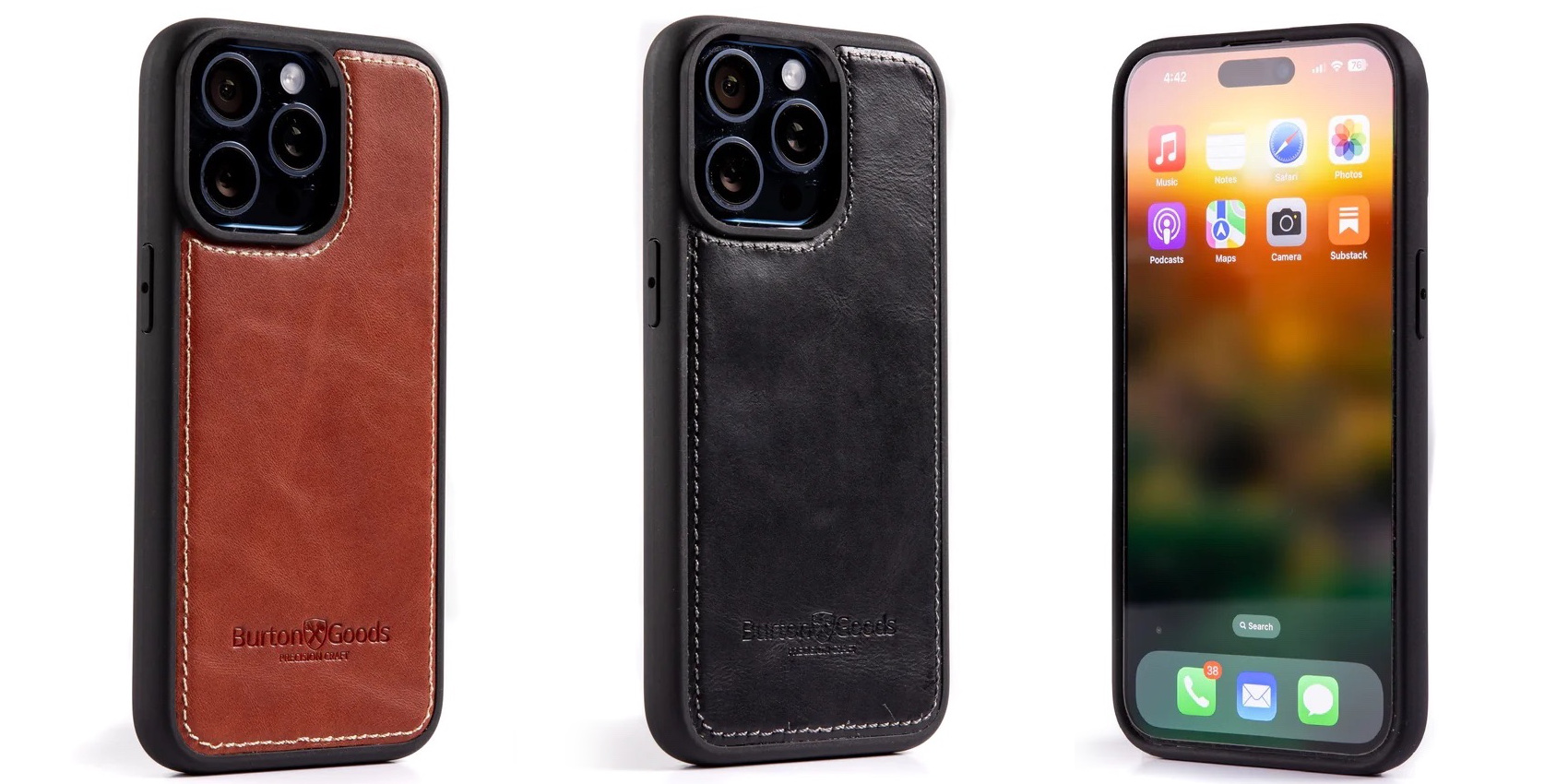 Burton Goods debuts new full grain leather MagSafe iPhone 15 case