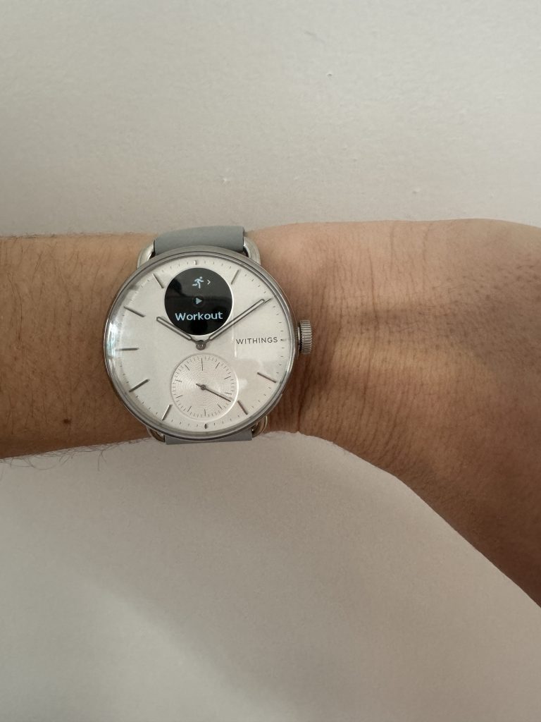 a clock in the middle of a watch