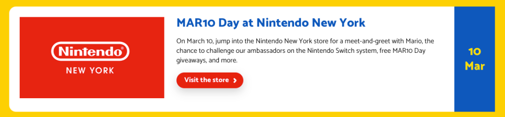 Mario Day 2024 official events