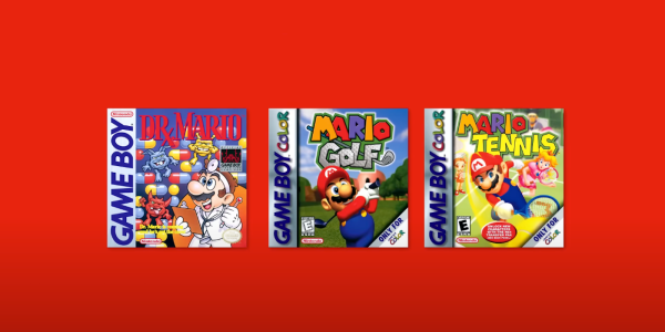 Nintendo Switch Online Game Boy New Dr. Mario, Mario Golf, and Mario Tennis