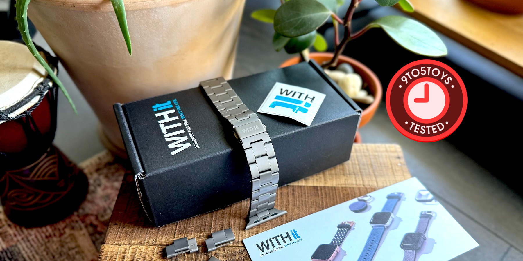 WITHit Titanium Band for Apple Watch