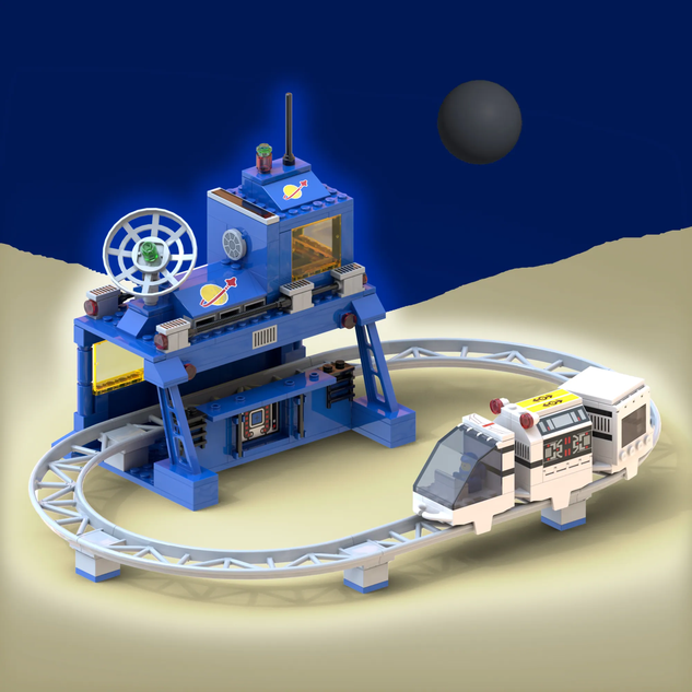 LEGO Micro Rail Command Center
