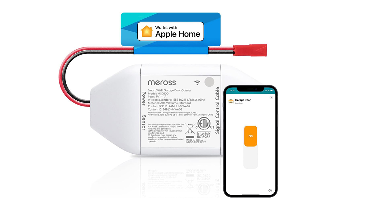 meross’ HomeKit smart garage door remote returns to 35 low (Reg. 60