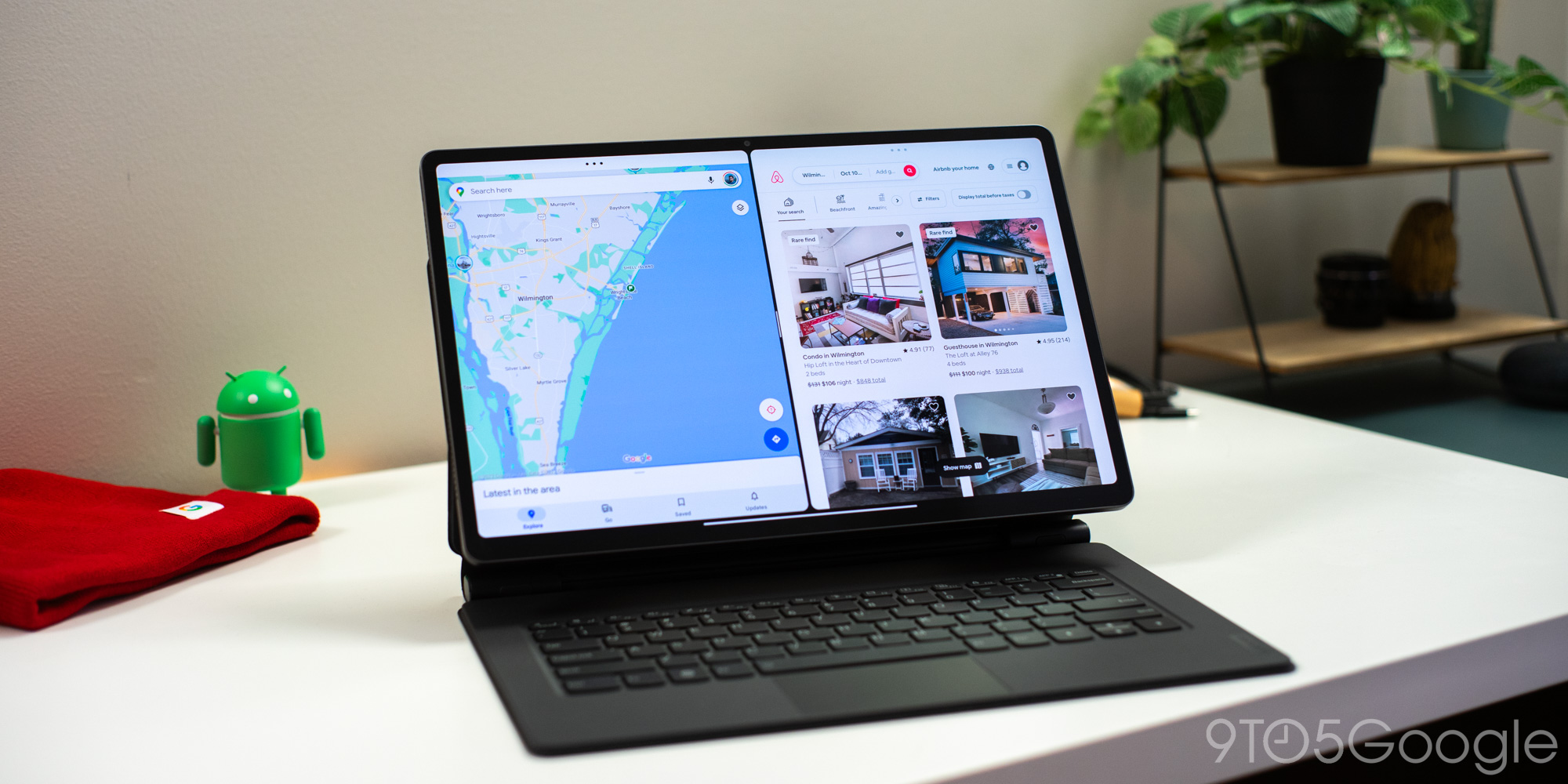 a laptop on a table