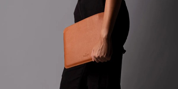 Harber London leather M4 iPad Pro and M2 iPad Air sleeve
