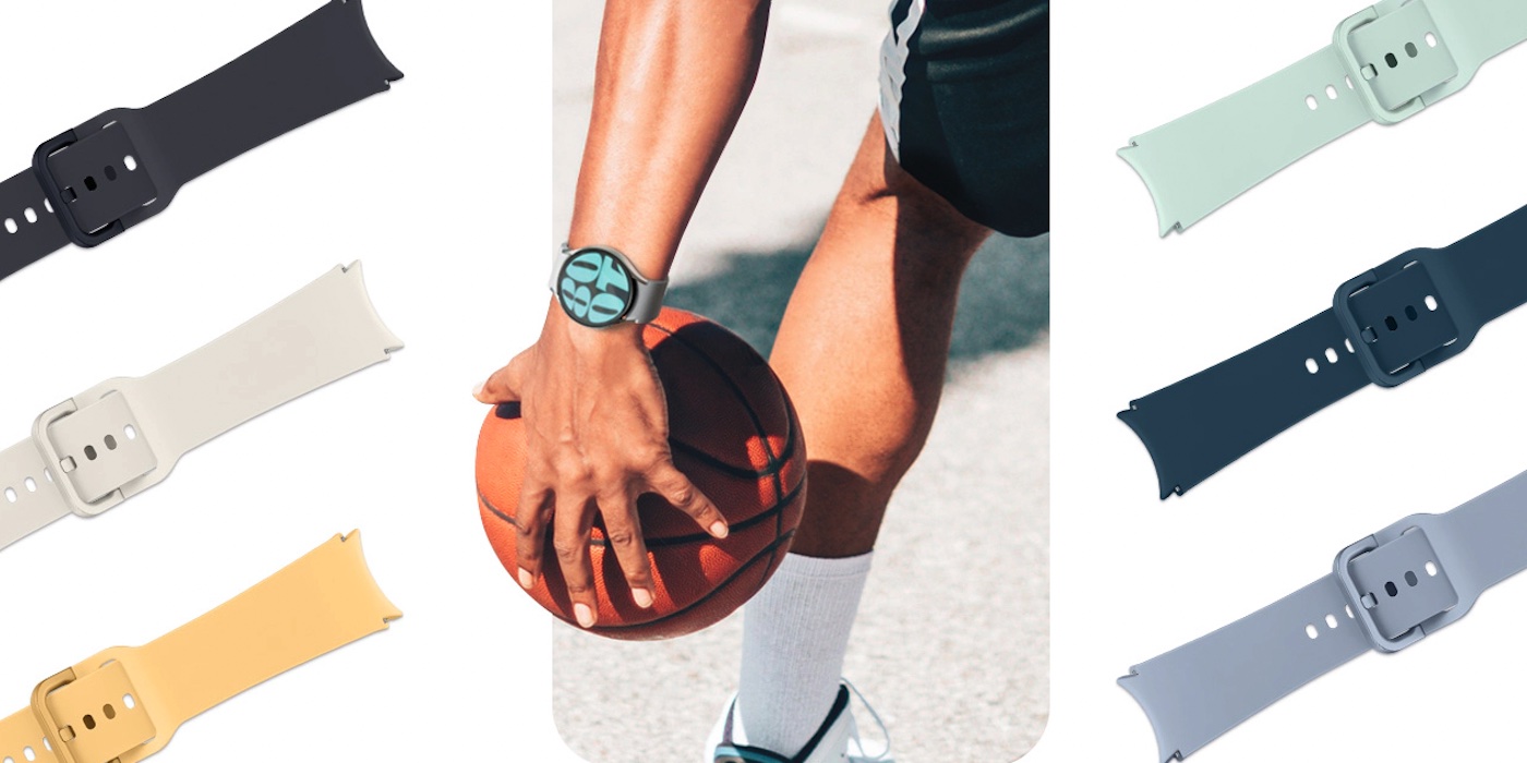 Samsung Galaxy Watch 6, 5, or 4 Sport Bands with T-Buckle Closure