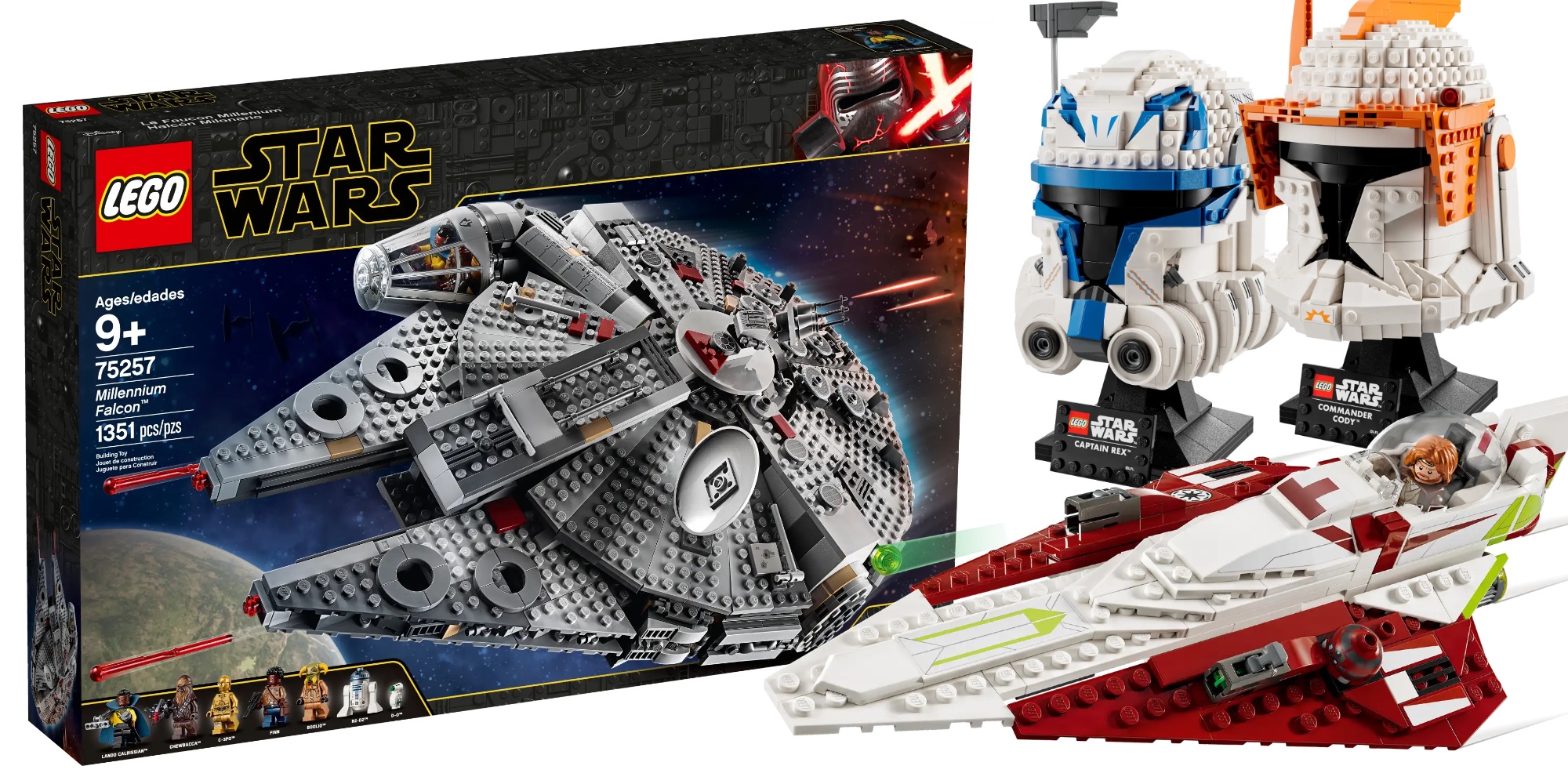 Best LEGO Star Wars Day deals Millennium Falcon 136, battle packs