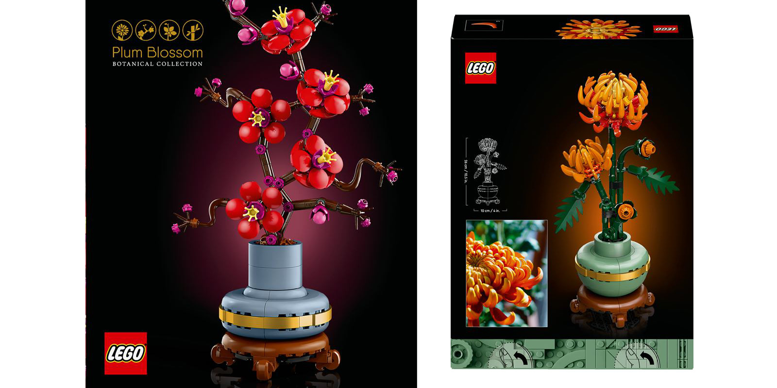 New LEGO Chrysanthemum and Plum Blossom flower sets surface, launching ...