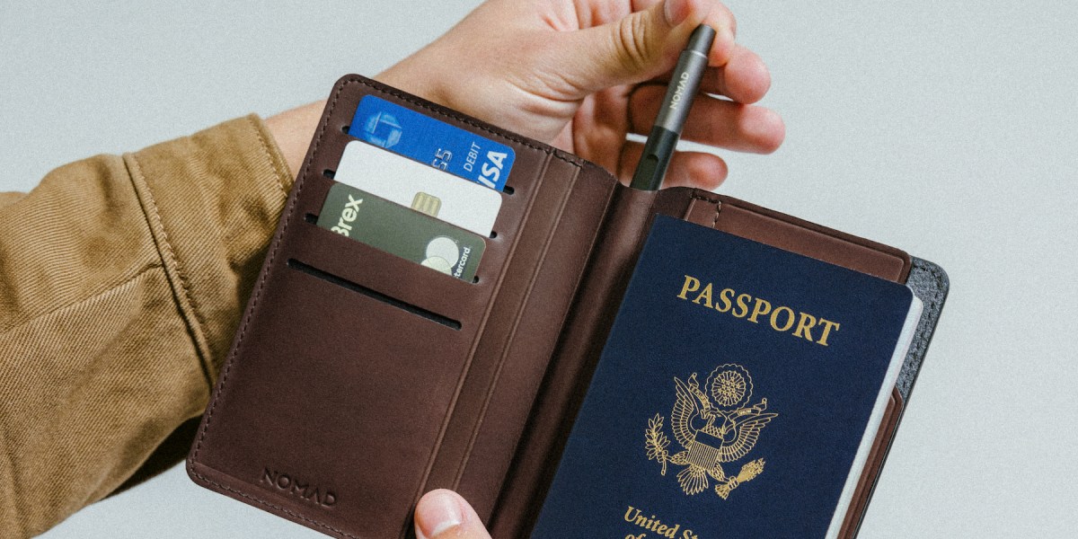 Nomad leather Passport Wallet