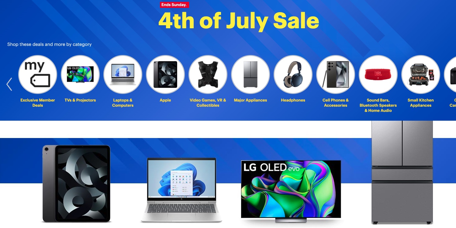 Best Buy 4th of July sale now live!