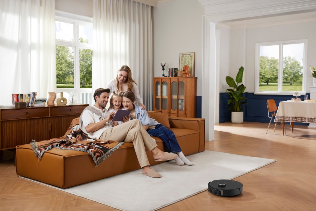 a group of people sitting on a couch