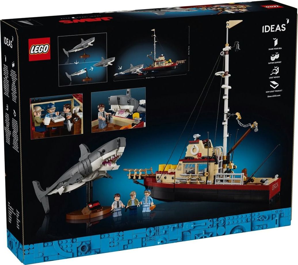 First glimpses at the LEGO Ideas 21350 Jaws set that swims to