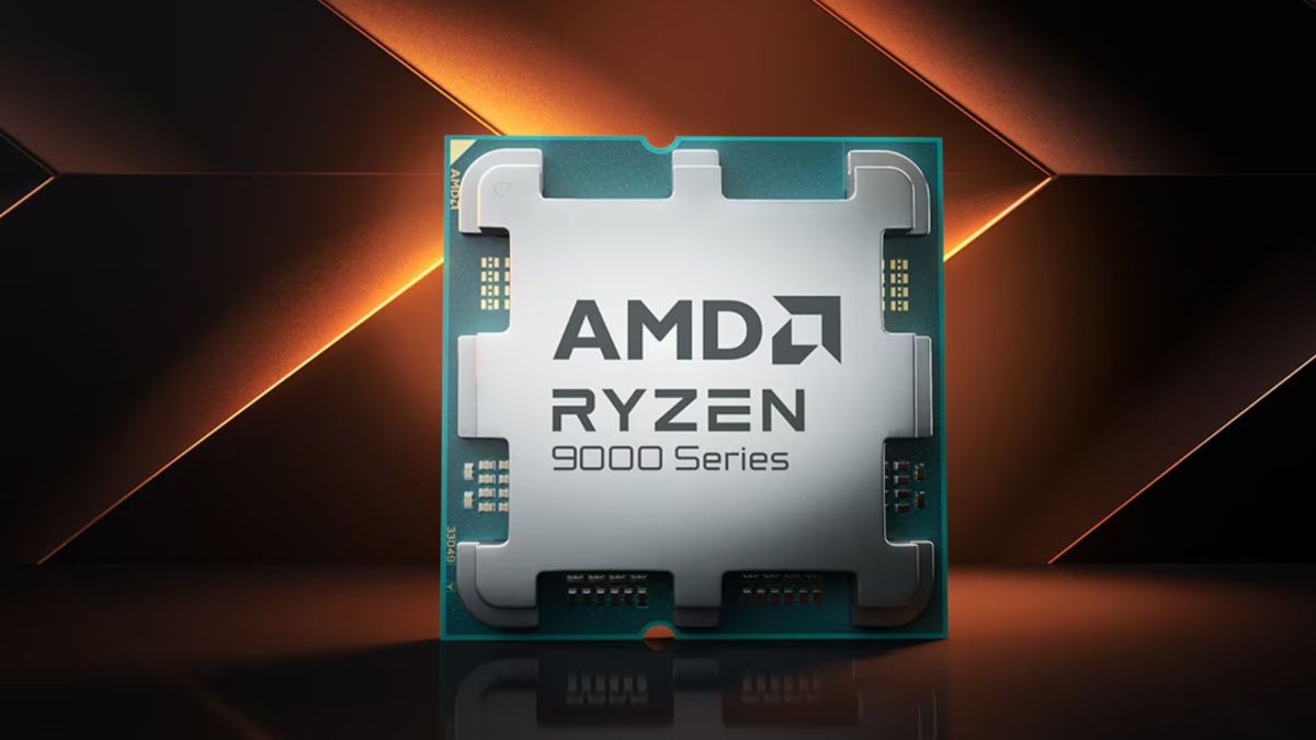 Render of AMD Ryzen 9000 series processor.