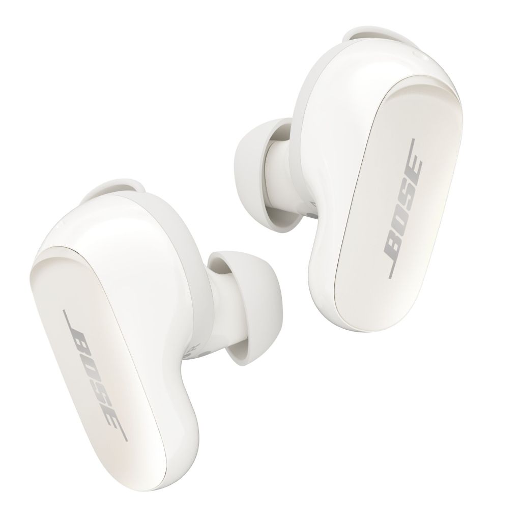 a pair of white headphones