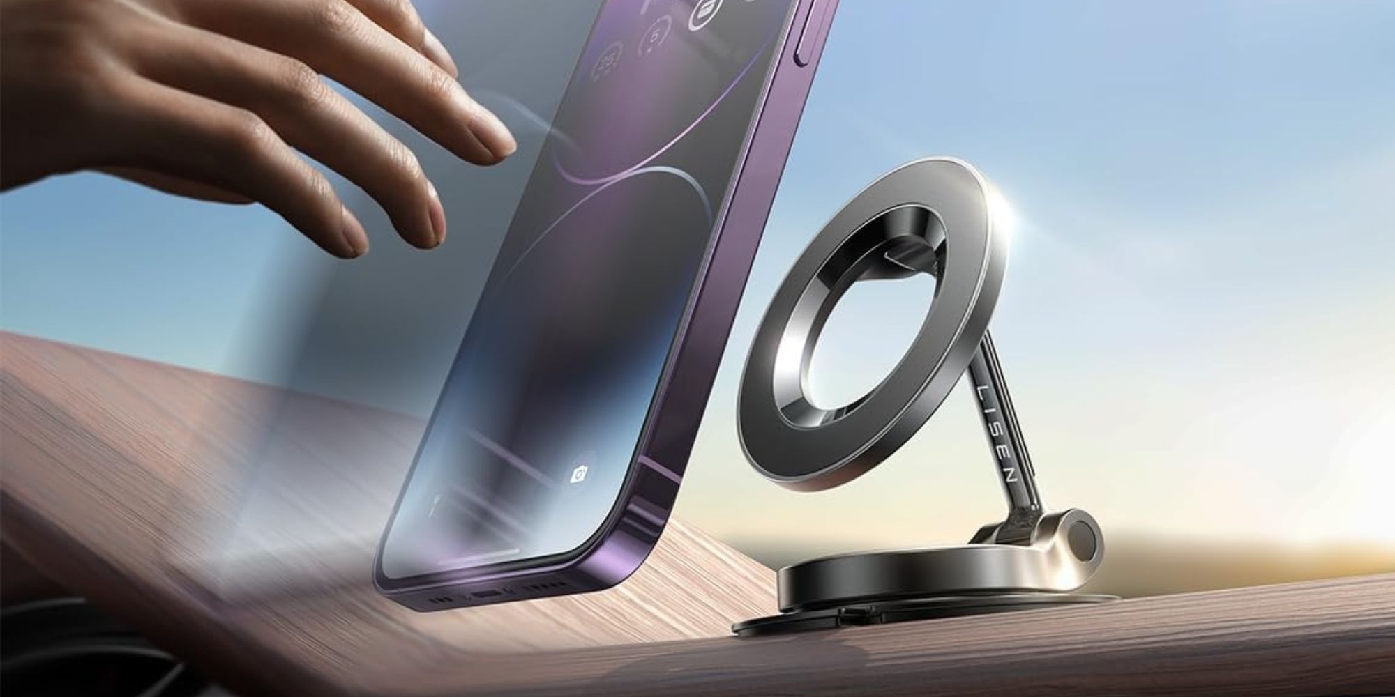 LISEN metal phone holder.