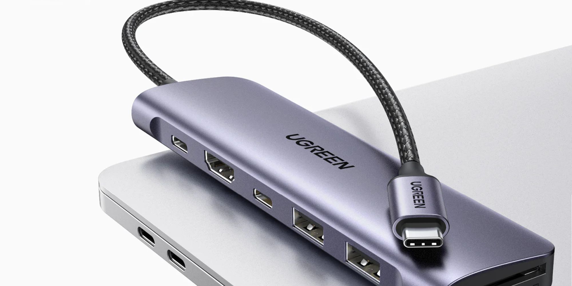 Render of the UGREEN Revodok 7-in-1 USB-C hub.