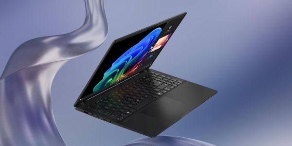 Image showing a render of ASUS Vivobook S 15 Copilot+ PC in back.