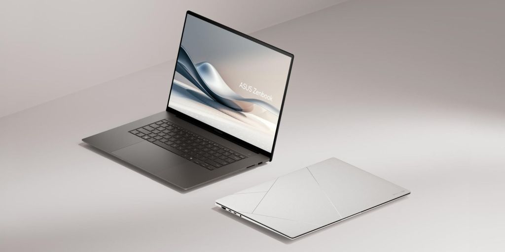 Image showing a render of ASUS Zenbook S 16 OLED laptop.