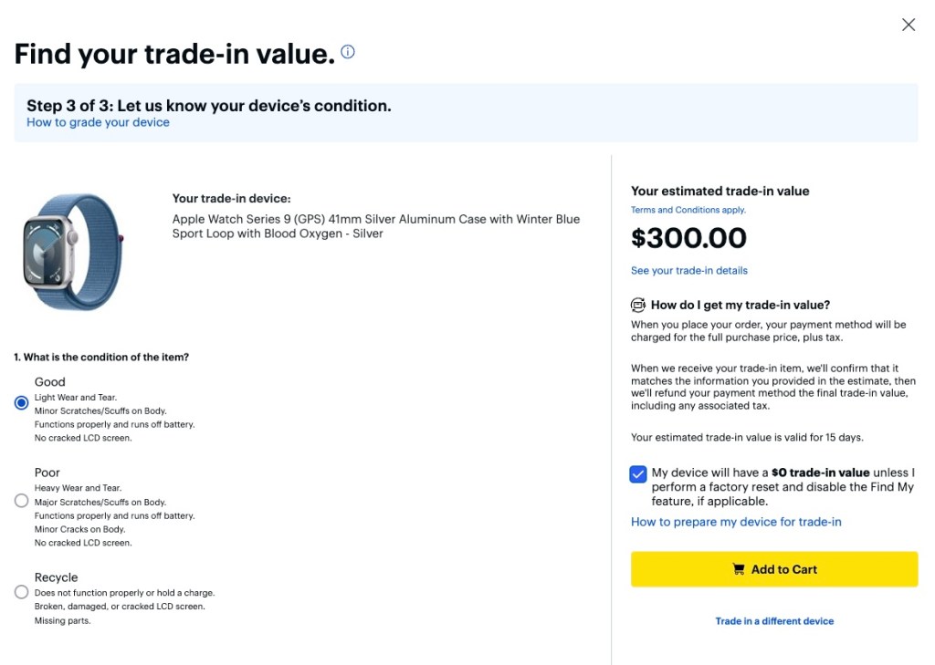 Apple watch 3 trade in value on sale