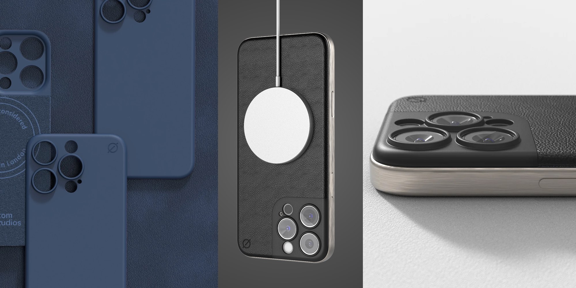 Atom Studios MagSafe eco leather backplate iPhone 16 cases are 20 off