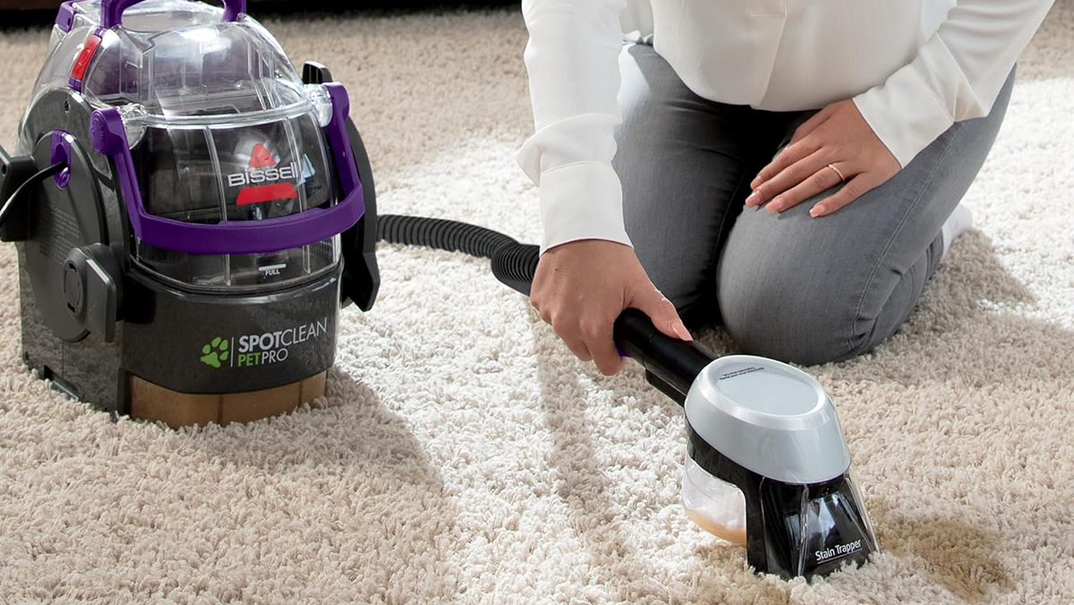 NEW! BISSELL SpotClean Pet Pro Portable popular Carpet Cleaner, 2458