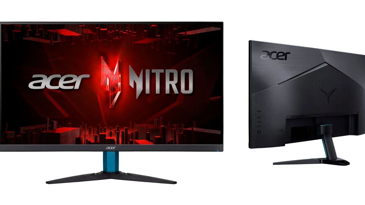 Image showing a render of Acer Nitro gaming monitor.