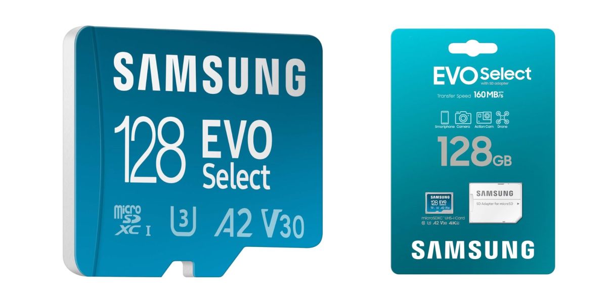 Image showing Samsung 128GB EVO Select microSD card.