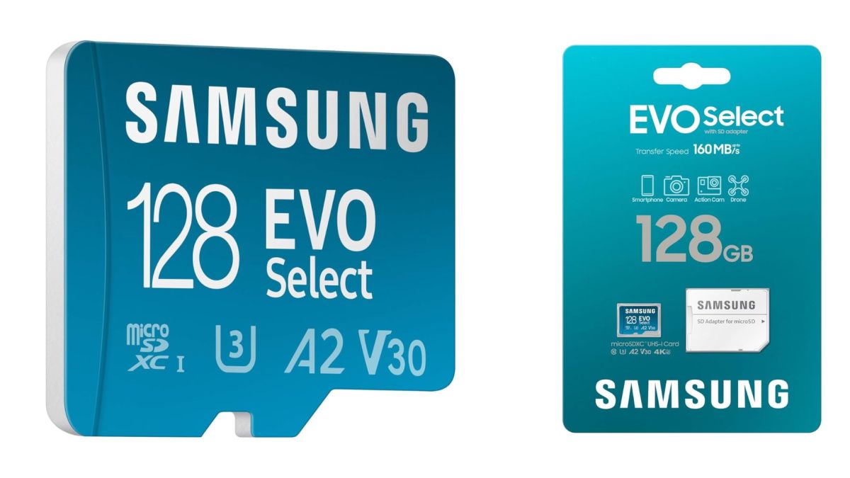 Image showing Samsung 128GB EVO Select microSD card.