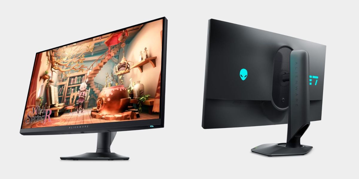 Image showing renders of Alienware AW2724DM gaming monitor.